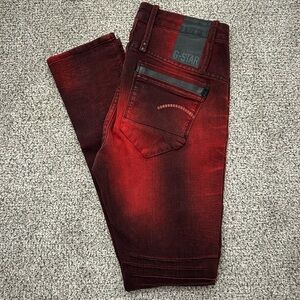 Women’s G-Star Burgundy Red Skinny Jeans